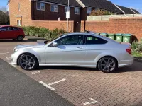 Used Mercedes C220 Sport Edition 170 HP (125 kW) 2014 Silver Coupe