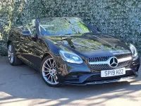 Used Mercedes SLC180 AMG line 156 HP (114 kW) 2019 Black Cabriolet