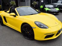 Used Porsche 718 Boxster 2017 Yellow Cabriolet