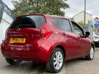 Używany Nissan Note S 98 KM (72 kW) 2014 Czerwony Minivan