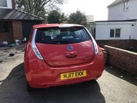 Used Nissan Leaf Acenta 80 kW (109 HP) 2017 Red Hatchback