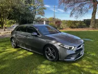 Begagnad Mercedes A200 AMG line Plus 2018 Grå Halvkombi