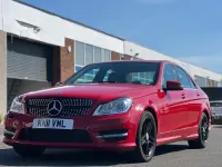 Used Mercedes C220 Sport 175 HP (128 kW) 2011 Red Sedan