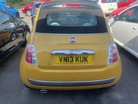 Used Fiat 500C Lounge 69 HP (50 kW) 2013 Yellow Cabriolet