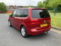Used VW Touran SE 105 HP (77 kW) 2012 Red MPV