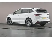 Used Skoda Enyaq iV SportlinePlus 154 kW (210 HP) 2024 Moon white metallic SUV