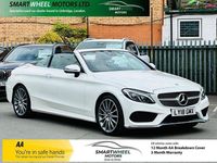 Used Mercedes C200 AMG line 2018 White Cabriolet