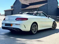 Used Mercedes C200 AMG line 198 HP (145 kW) 2018 White Cabriolet