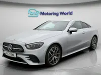 Used Mercedes E220 AMG line 194 HP (142 kW) 2021 Silver Coupe