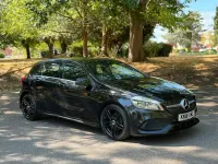 Used Mercedes A180 AMG line 2018 Black Hatchback