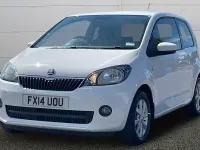 Used Skoda Citigo Elegance 75 HP (55 kW) 2014 White Hatchback