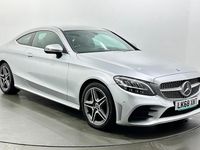 Used Mercedes C200 AMG line 198 HP (145 kW) 2018 Silver Coupe