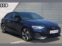 Used Audi A3 Black Edition 150 HP (110 kW) 2025 Blue Hatchback