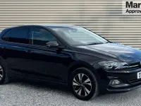 Begagnad VW Polo Match 95 HK (69 kW) 2021 Svart Halvkombi