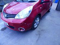 Used Nissan Note Acenta 2012 Red Hatchback
