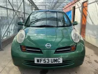 Begagnad Nissan Micra 87 HK (63 kW) 2003 Grön Halvkombi