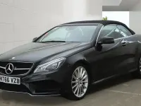 Used Mercedes E350 AMG line 2017 Black Cabriolet