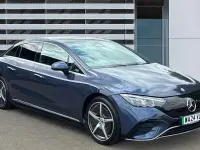 Used Mercedes EQE350 AMG line 214 kW (292 HP) 2024 Blue Sedan