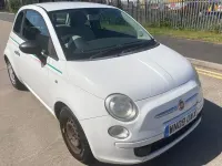 Begagnad Fiat 500 Pop 69 HK (50 kW) 2009 Vit Cab