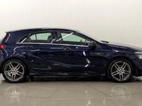 Used Mercedes A180 AMG line 109 HP (80 kW) 2018 Blue Hatchback