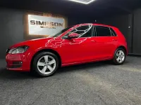 Used VW Golf VII Edition 125 HP (91 kW) 2016 Red Hatchback