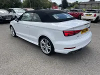 Used Audi A3 Cabriolet S-Line 150 HP (110 kW) 2017 White Cabriolet
