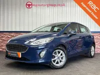 Used Ford Fiesta Zetec 100 HP (73 kW) 2018 Blue Hatchback