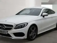 Used Mercedes C200 AMG line 2018 White Coupe