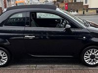Used Fiat 500C Lounge 69 HP (50 kW) 2015 Black Cabriolet