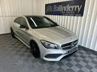 Used Mercedes CLA220 AMG line 177 HP (130 kW) 2018 Silver Coupe