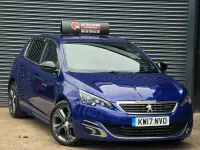 Used Peugeot 308 GT-line 150 HP (110 kW) 2017 Blue Hatchback