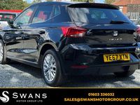 Begagnad Seat Ibiza Design 75 HK (55 kW) 2017 Svart Halvkombi