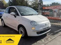 Used Fiat 500 Lounge 69 HP (50 kW) 2012 White Hatchback