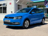 Used VW Polo SE 90 HP (66 kW) 2014 Blue Hatchback
