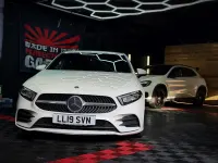 Used Mercedes A250 AMG line 2019 White Hatchback