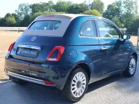 Used Fiat 500 Lounge 69 HP (50 kW) 2015 Blue Cabriolet