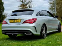 Begagnad Mercedes CLA220 AMG line 2017 Silver Sedan