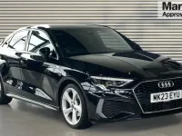 Used Audi A3 S-Line 150 HP (110 kW) 2023 Black Sedan