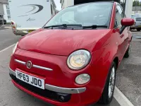 Used Fiat 500 Lounge 69 HP (50 kW) 2013 Red Cabriolet