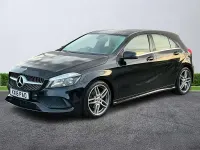Used Mercedes A160 AMG line 2018 Black Hatchback
