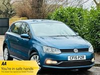 Used VW Polo SE 90 HP (66 kW) 2015 Blue Hatchback