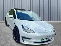 Used Tesla Model 3 Performance 461 kW (627 HP) 2020 White Sedan