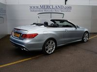 used Mercedes E350 E-Class 2017 (66) MERCEDES BENZAMG LINE CONVERTIBLE DIESEL AUTO SILVER