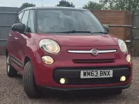 Used Fiat 500L Lounge 85 HP (62 kW) 2013 Red/black MPV