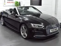 Used Audi A5 Cabriolet S-Line 190 HP (139 kW) 2019 Black Cabriolet