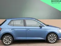 Used Skoda Fabia SE Drive 95 HP (69 kW) 2021 Titan blue metallic Hatchback