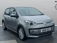 Used VW up! high up! 75 HP (55 kW) 2016 Tungsten silver metallic Hatchback