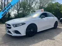 Used Mercedes A200 AMG line 163 HP (119 kW) 2019 White Sedan