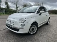 Used Fiat 500 Lounge 69 HP (50 kW) 2011 White Hatchback