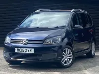 Used VW Touran SE 105 HP (77 kW) 2015 Blue MPV